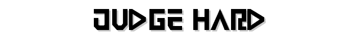 Judge Hard font